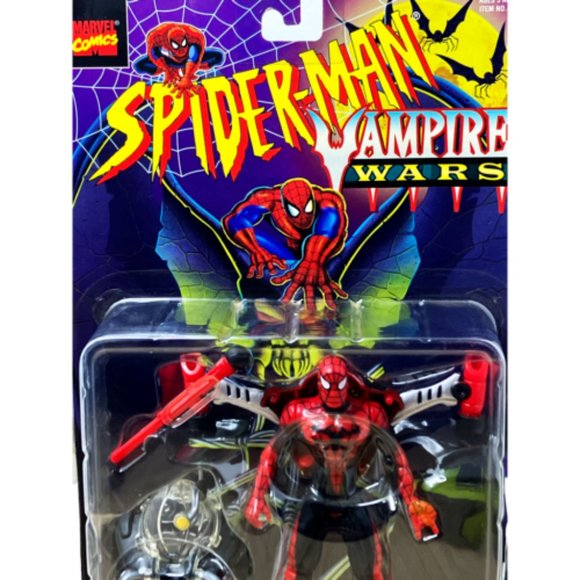 1996 Marvel Figure SpiderMan Vamp Wars-Wing AIR Attack Back Pack Missal Launcher - Picture 4 of 9
